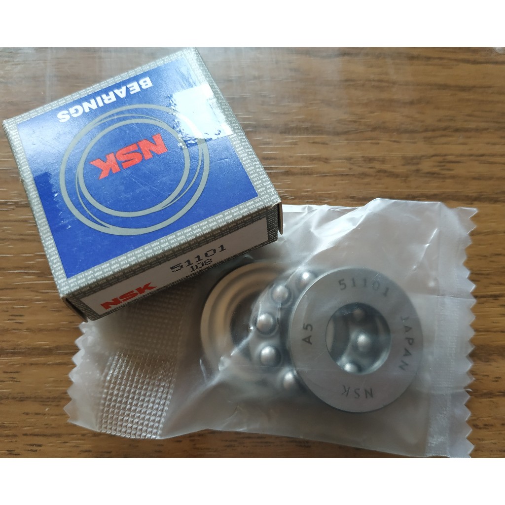 Thrust Ball Bearing 51101 Laher 51101 (ID 12mm, OD 26mm, T 9mm) Model Burger