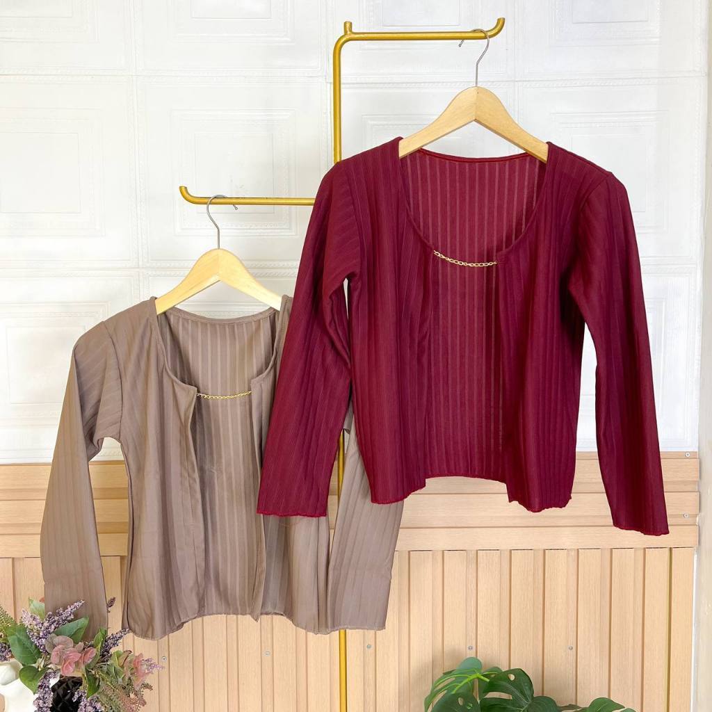 DIANA KNIT CHAIN CARDIGAN HORNET KNIT ASLI