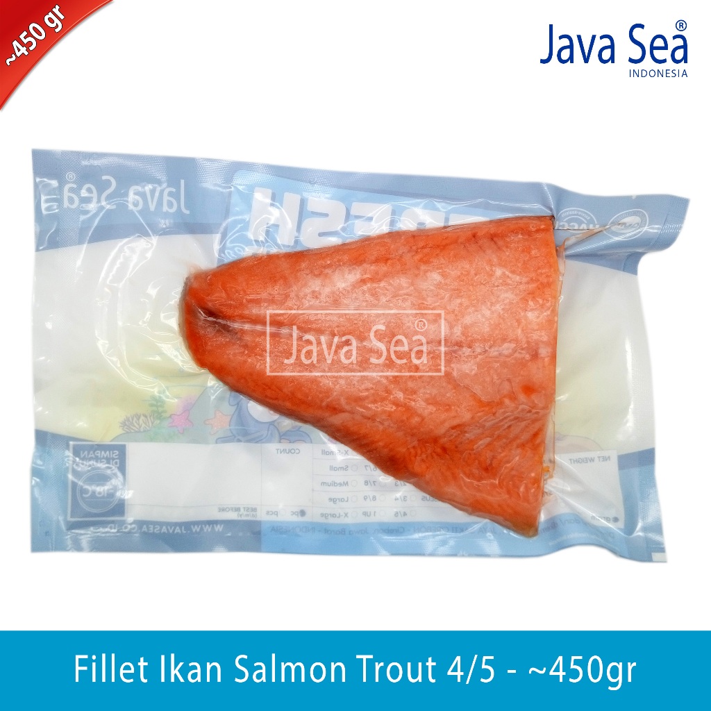 

Fillet Ikan Salmon Trout 4/5 pack 400-500gr Import