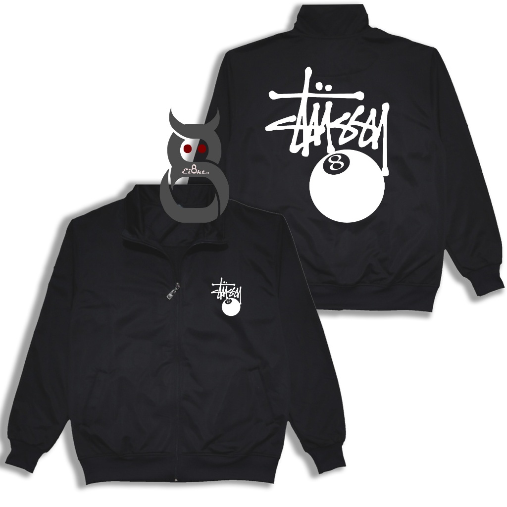 Jaket Tracktop Stussy 8Ball