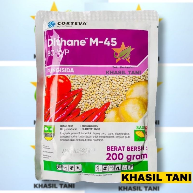 Fungisida DITHANE M 45 80WP Netto 200gr mankozeb dithane m45