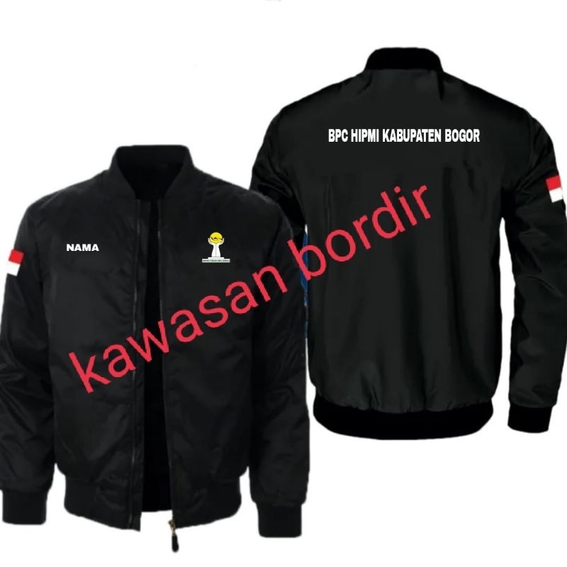 Terbaru JAKET HIPMI bomber HIPMI seragam HIPMI custom tulisan full bordir..