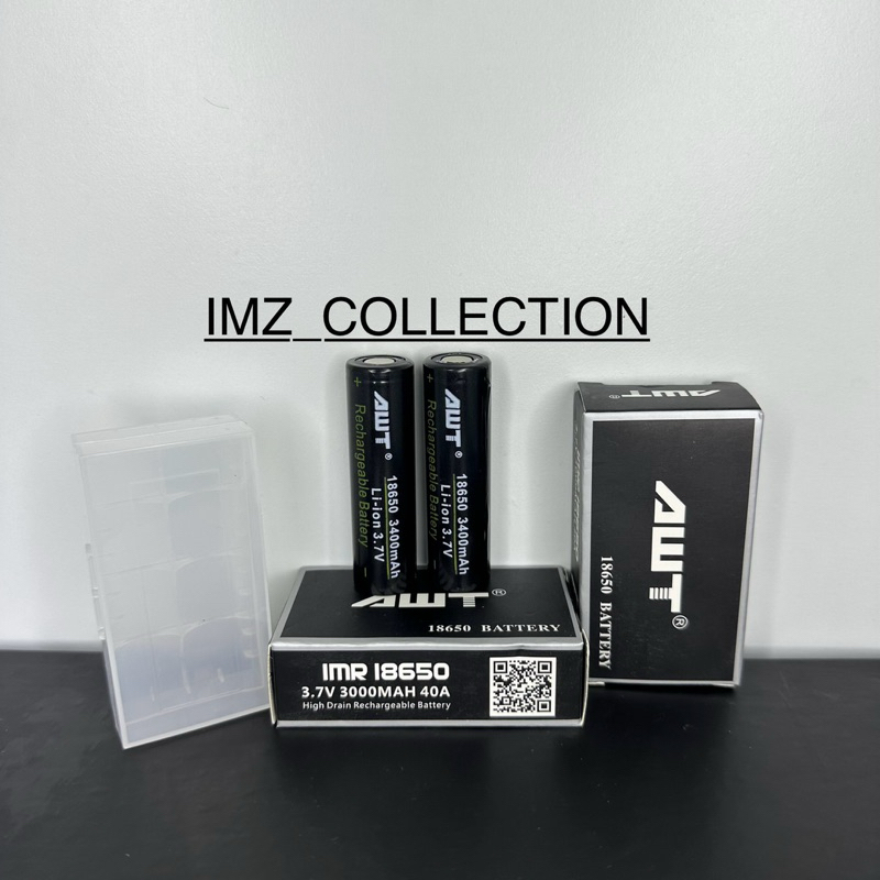 BATERAI AWT HITAM 3000MAH 40 A / BATERAI AWT HITAM 18650 3.7V