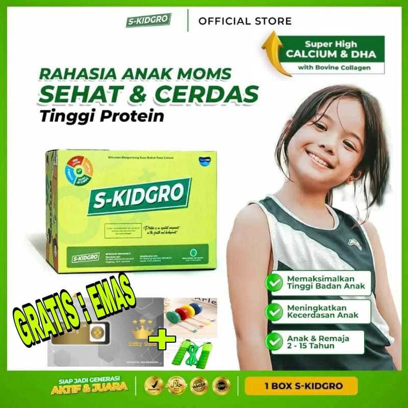 

S-KIDGRO Susu Peninggi badan anak Terbaik Nutrisi anak Free Bonus