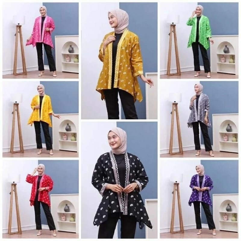 blazer batik jumputan blazer nikita