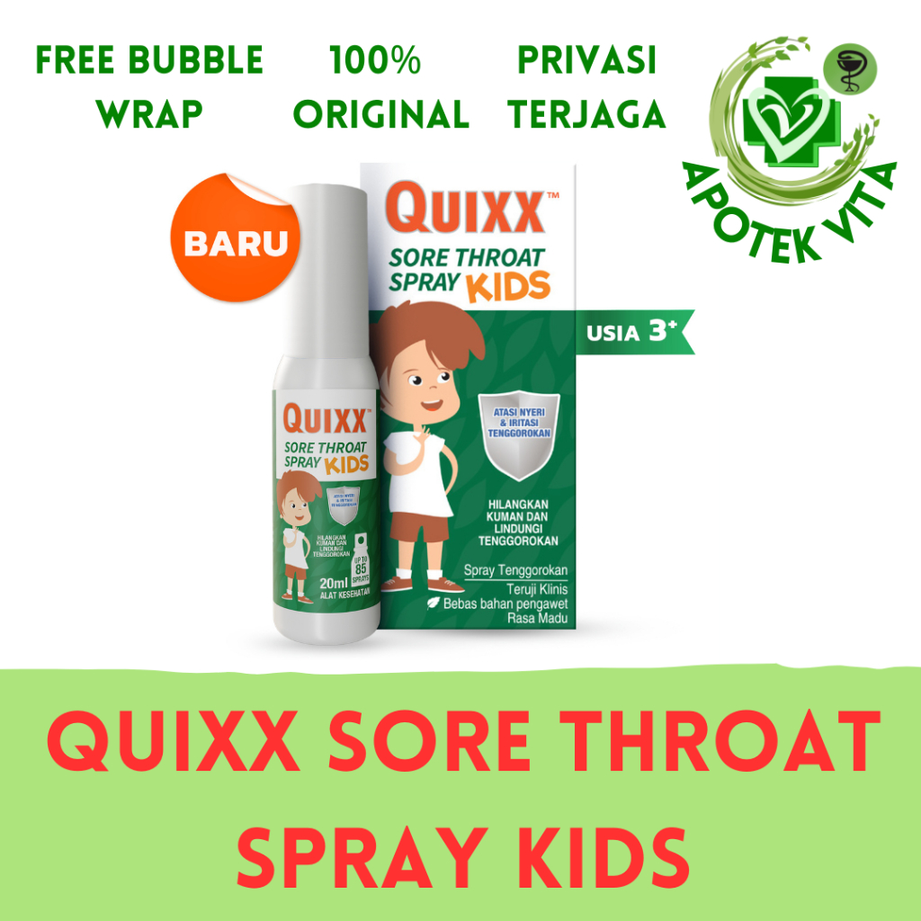 QUIXX KIDS SORE THROAT SPRAY
