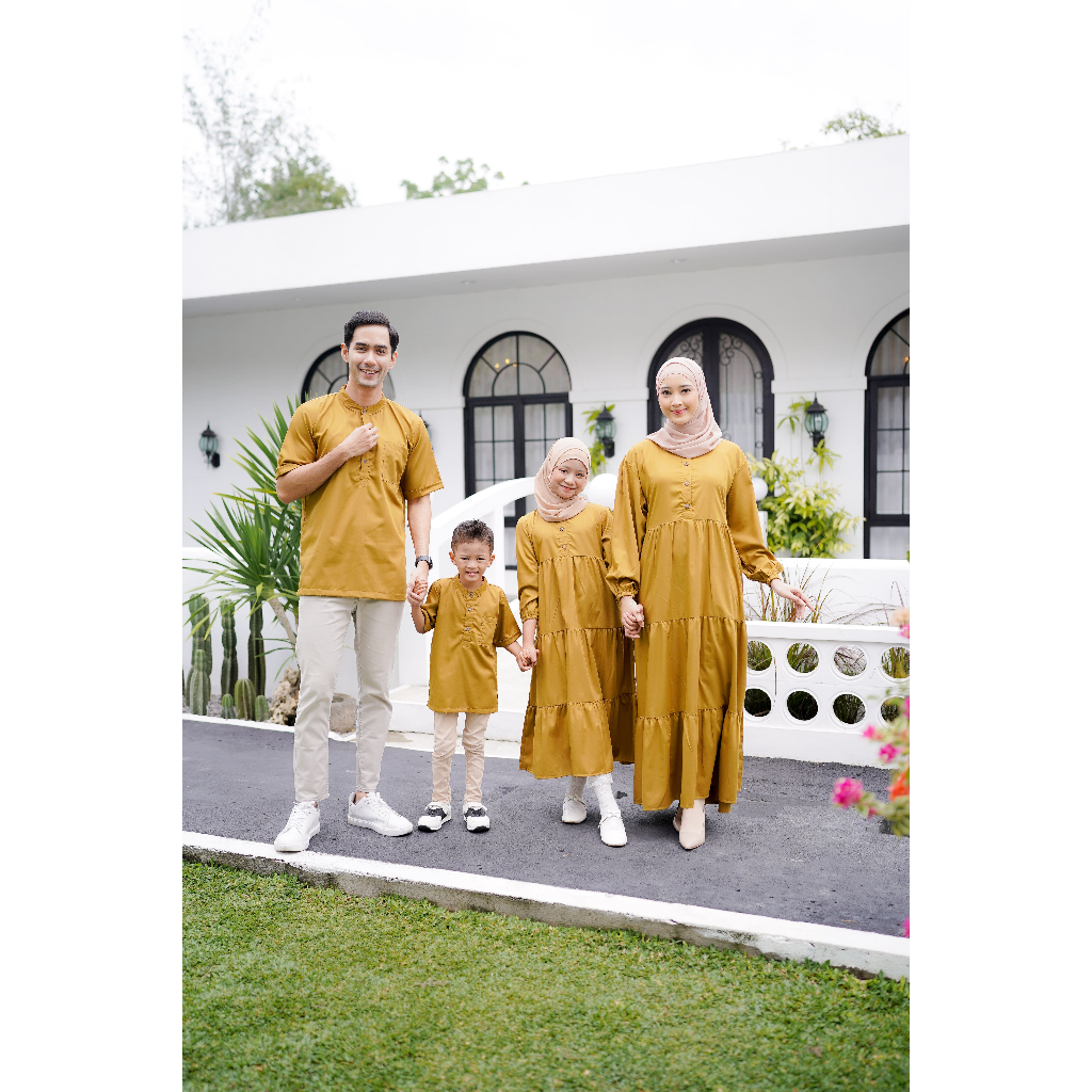 ARUNDAYA FAMILY SET GAMIS KOKO KEMBAR COUPLE KELUARGA SARIMBIT LEBARAN