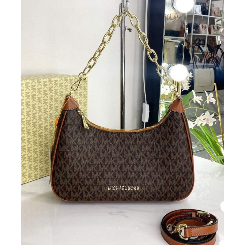 MK Cora Large Signature Brown m