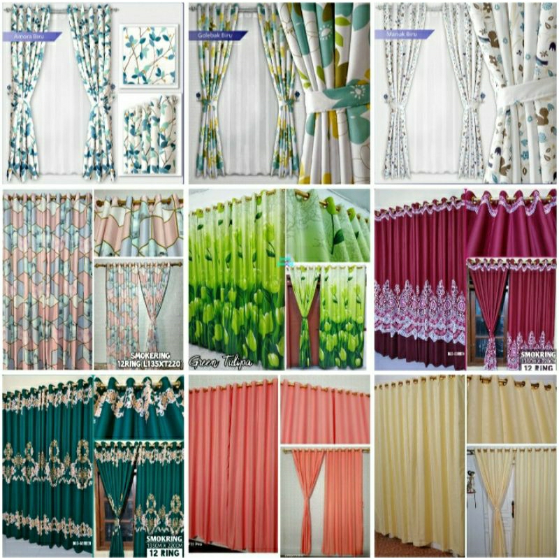 Gorden smokring 135x220 (12 ring) 6 gelombang