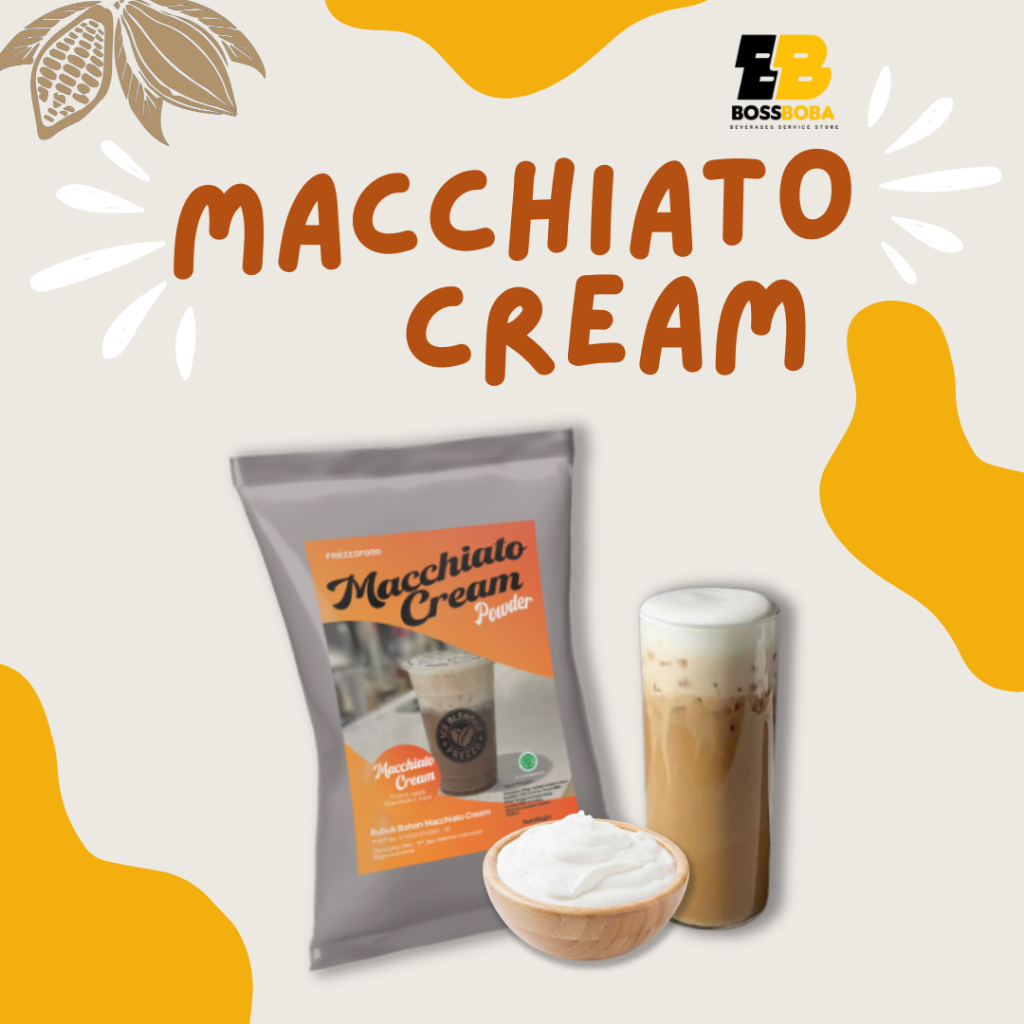 

Bubuk Toping Foam Macchiato Cream Frezzo Powder 1kg/Macchiato Cream Powder Murah/Bossboba