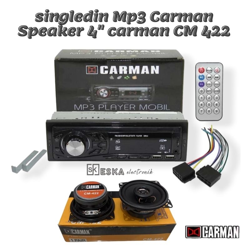 paket Single din Carman vocal 4 inch paket Carman MP3 speaker