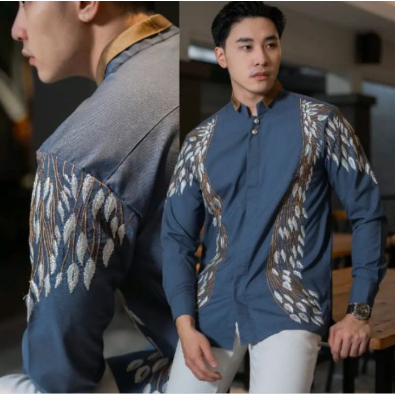 Kemeja Pria NUC.ID | GATOTKACA (Biru Jeans)