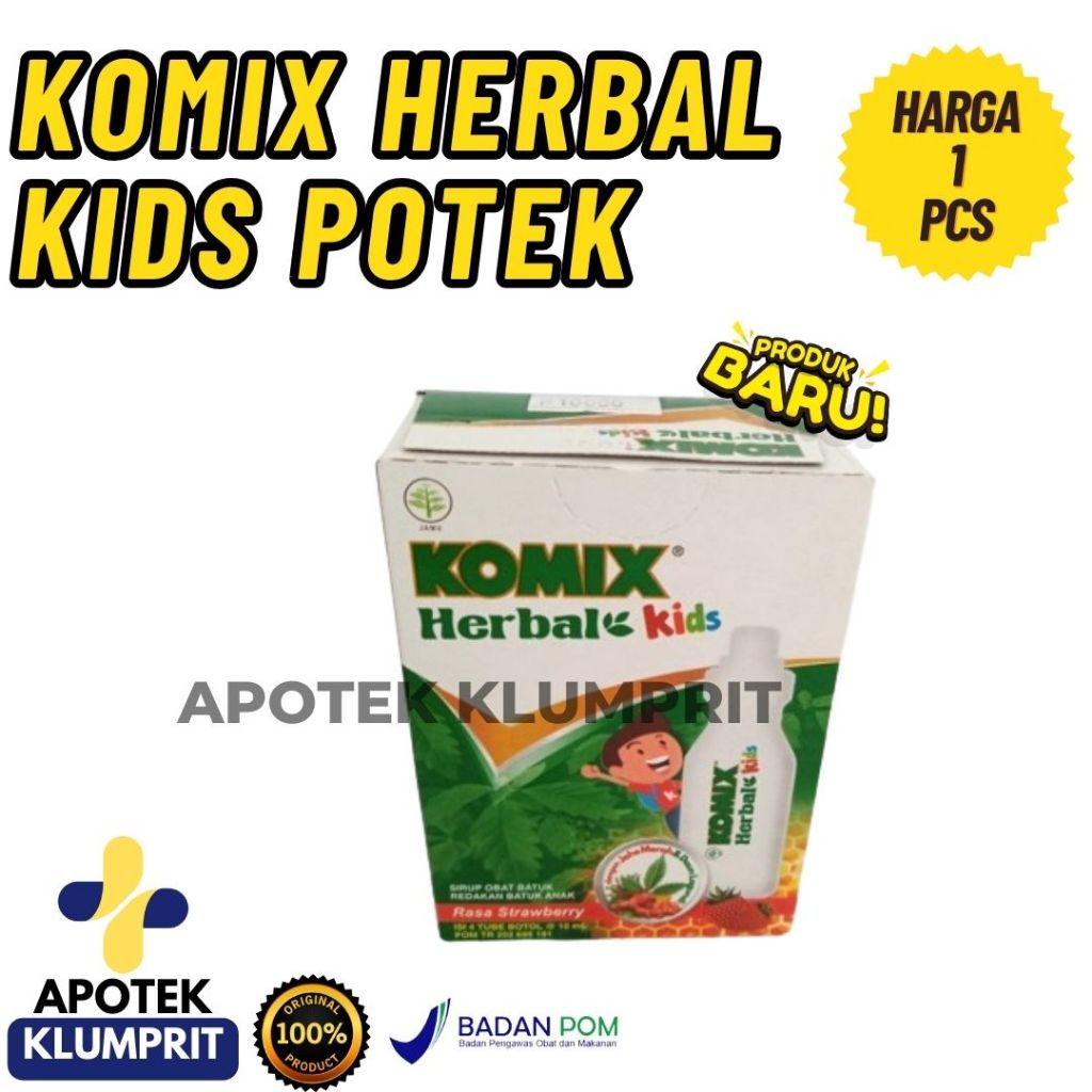 KOMIX HERBAL KIDS POTEK / STRAWBERRY / POTEK / KIDS