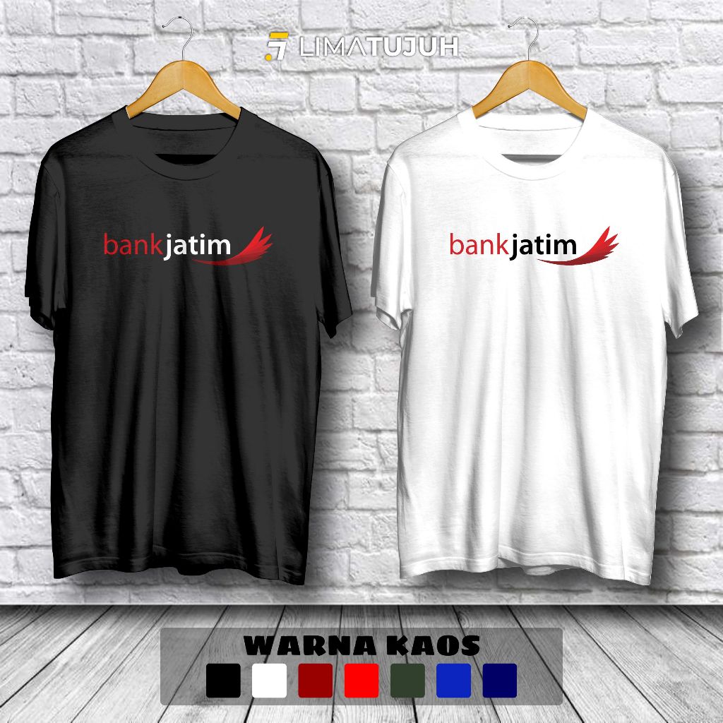 Kaos Bank Jatim Logo Baju Distro
