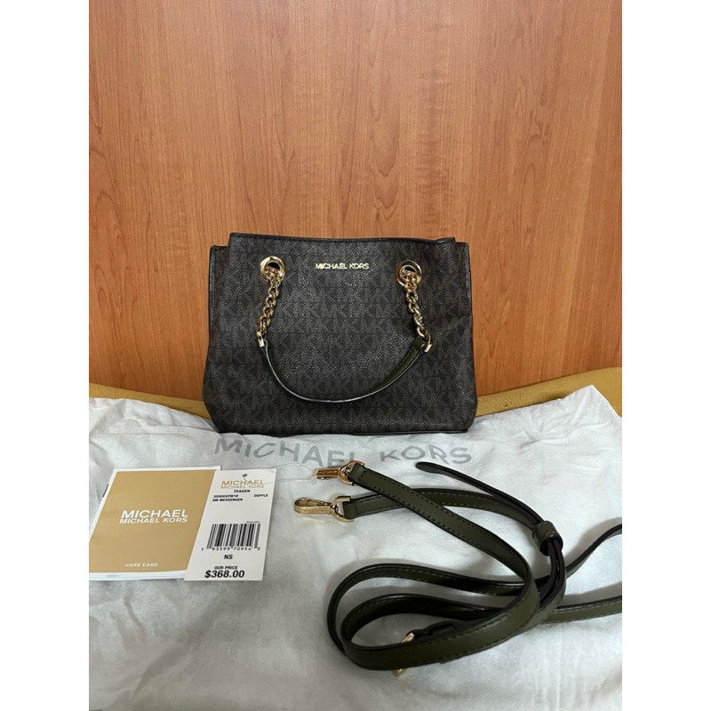 Preloved MK teagen small sig Brown duffle