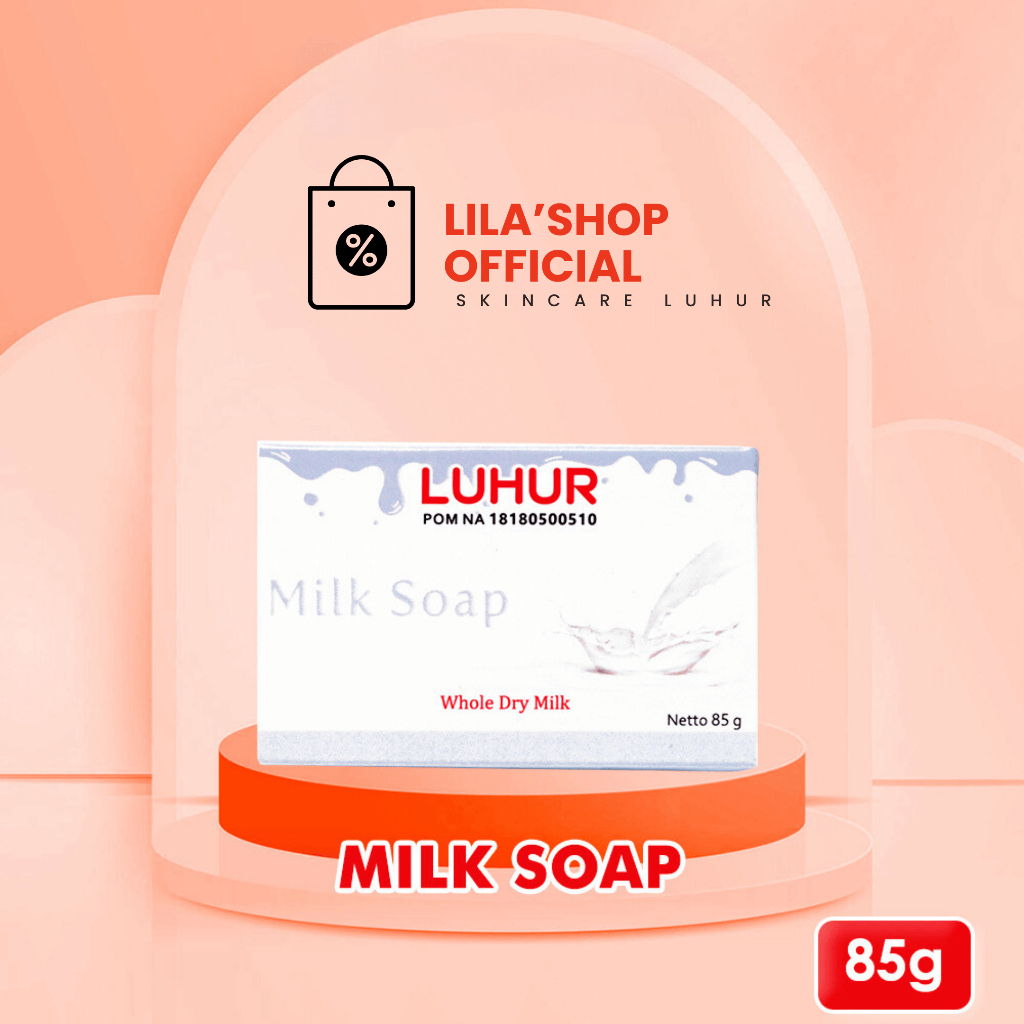 Milk Soap Luhur Skincare Sabun Susu Sapi Pemutih Badan Permanen untuk Remaja Wajah Muka Kulit Aman A