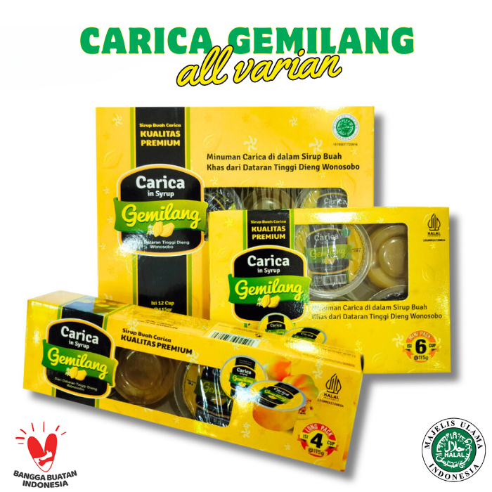 Carica Gemilang Segar Kemasan Buah Carica Minuman Carica Pepaya Dieng Wonosobo Carica Segar