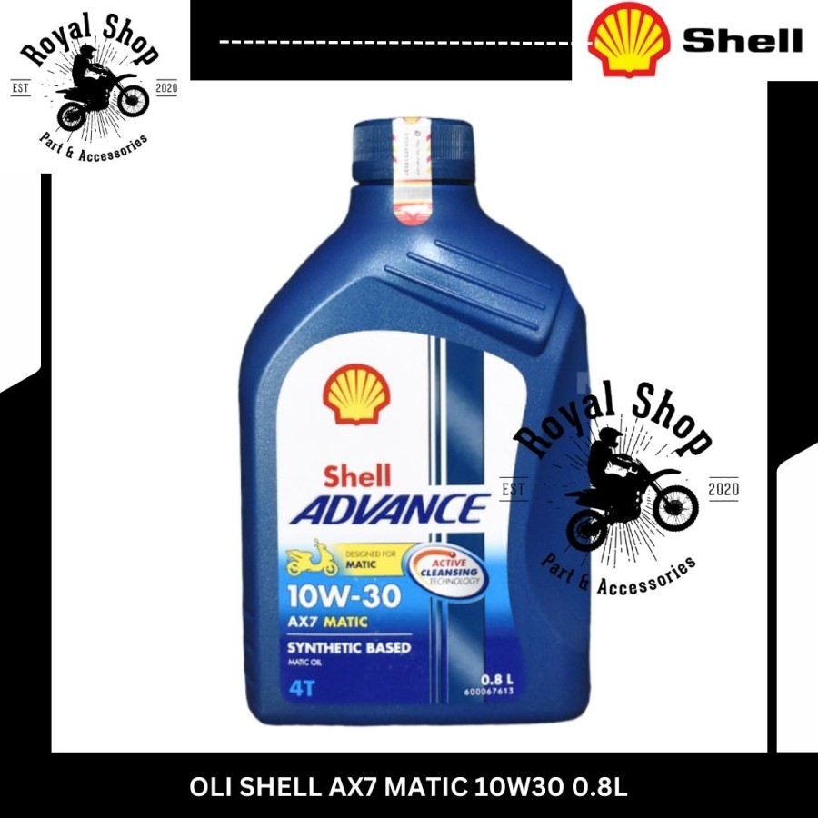 Shell Advance AX7 AX 7 10W-30 0.8 LITER