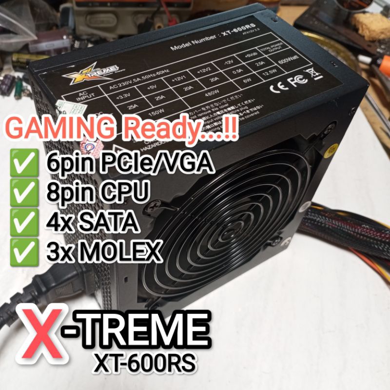Power supply berat 600W 550w 500w 400w 450w 330w Enlight xtreme amacrox 6pin 8pin PSU pure 6 8 24 pi