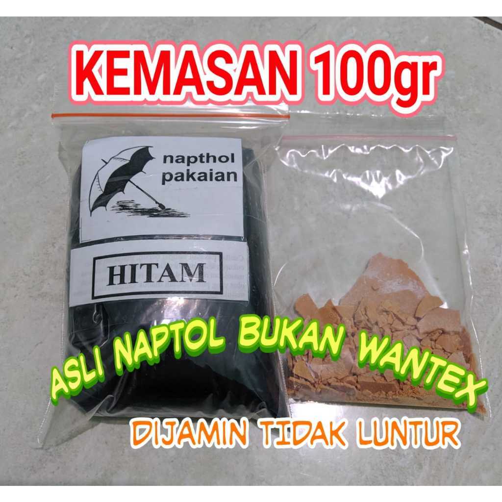 ✅NAPTOL ORIGINAL BUKAN WANTEX PEWARNA PAKAIAN JEANS DAN KATUN KEMASAN 100gr ANTI LUNTUR