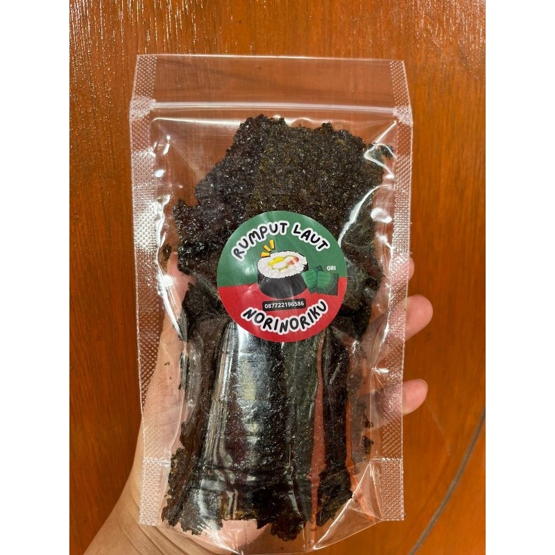 

REMAHAN NORI RUMPUT LAUT KEMASAN/PATAHAN NORI 19 gram