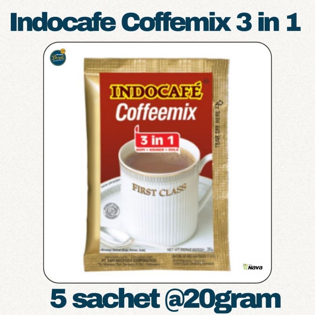 

Indocafe Coffeemix 3in1 5 sachet * 20 gram / Indocafe Coffeemix 3in1 5 sachet 20g