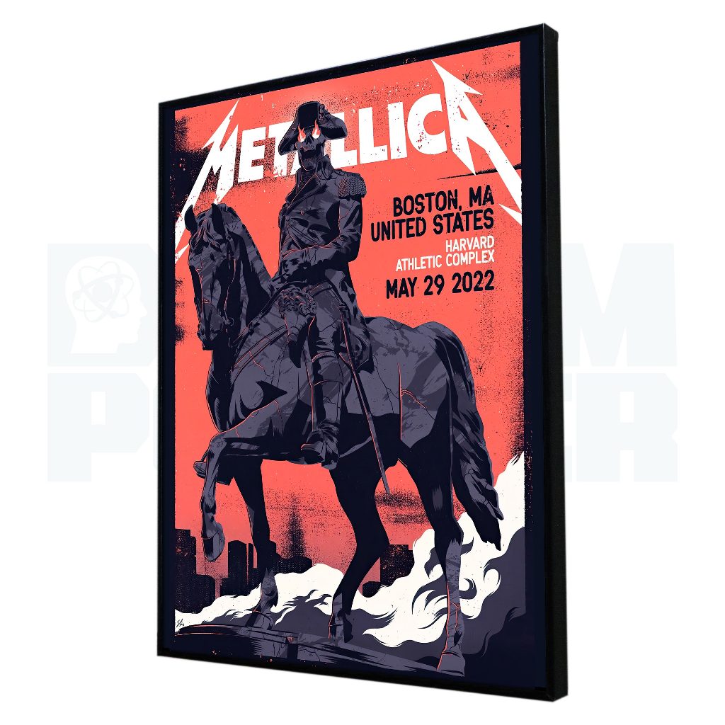 Poster Band Frameblock Ukuran A3 30x40 cm | Poster Konser Metallica v4