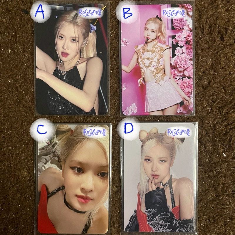 [1] Photocard Rose Official Finale Born Pink Venom Merchandise Card Holder Cahol Deco Kit Anniversar