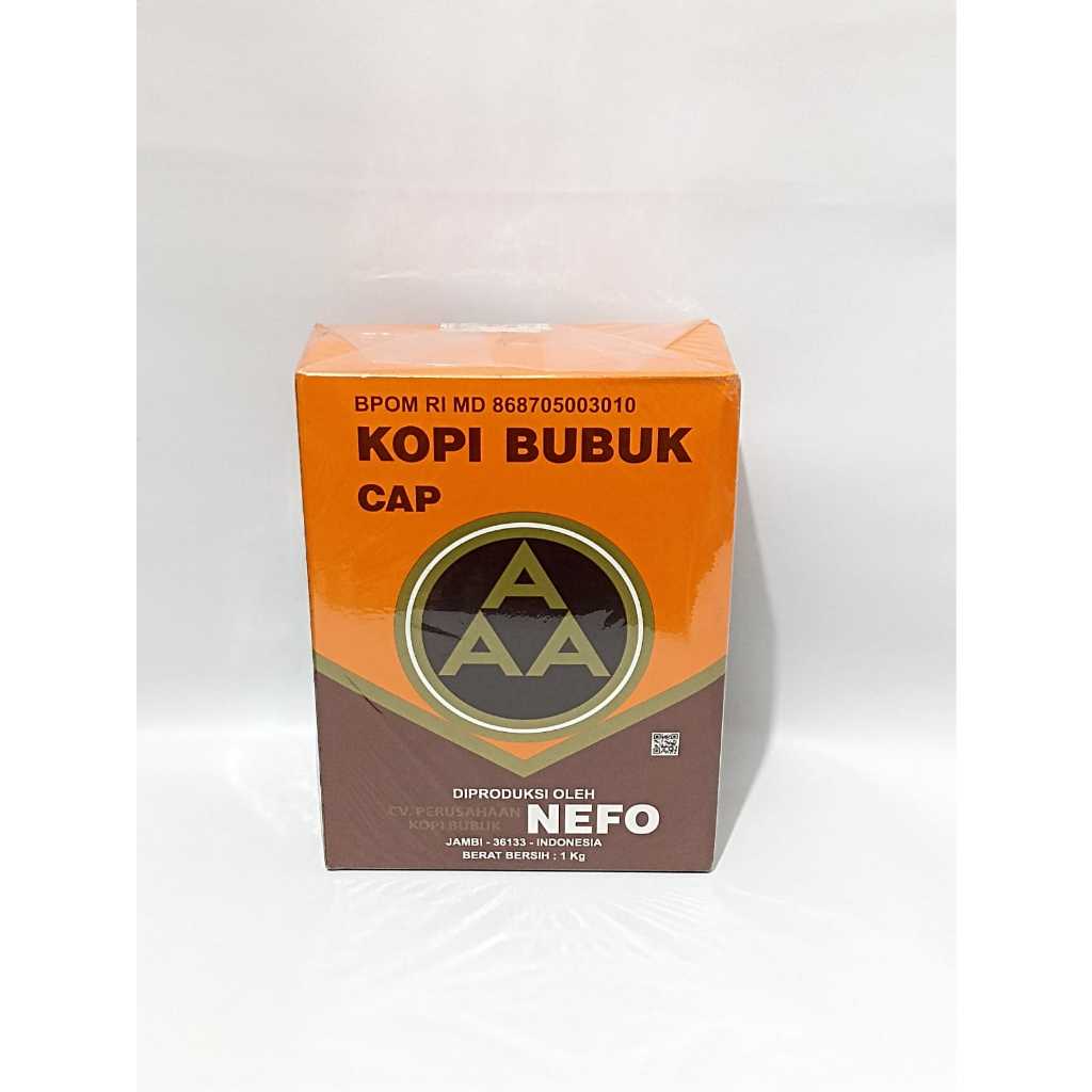 

Kopi AAA 1kg Nefo kopi bubuk hitam khas Jambi halal