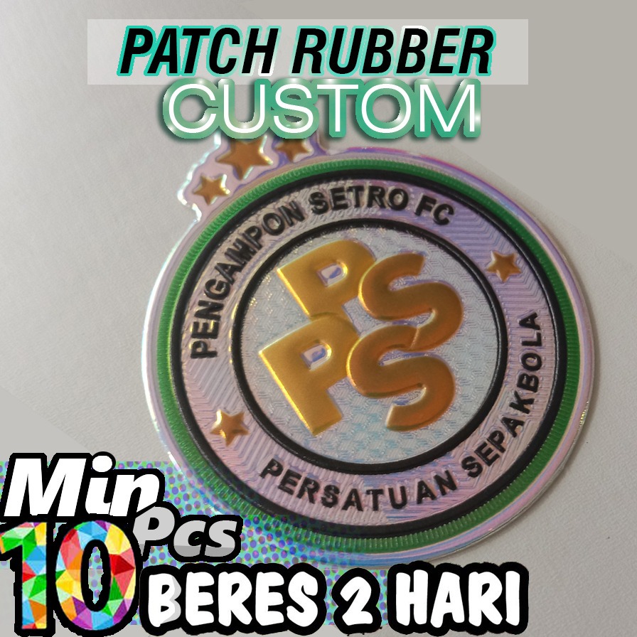 Pusatnya label Patch Jersey custom hotmelt velcro