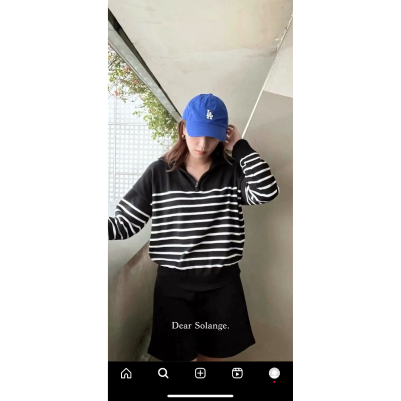 dear solange edith knit sweater in black