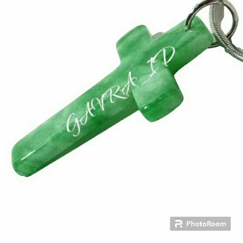 KALUNG SALIB BATU GIOK ORIGINAL