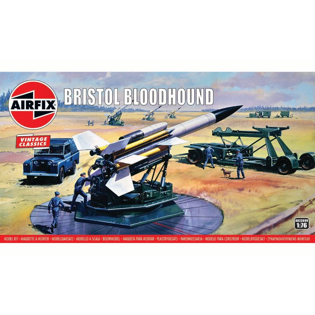 Model Kit Misil Rudal Pertahanan Udara Bristol Bloodhound Airfix 76