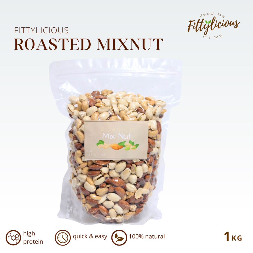 

Roasted Mixnut 1000gr / Kacang Panggang Campur 1 Kg