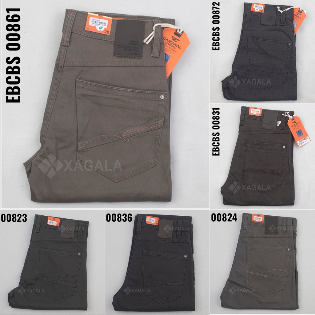 CARDINAL CASUAL CELANA PANJANG PRIA CASUAL KANVAS KATUN EBCBS 3