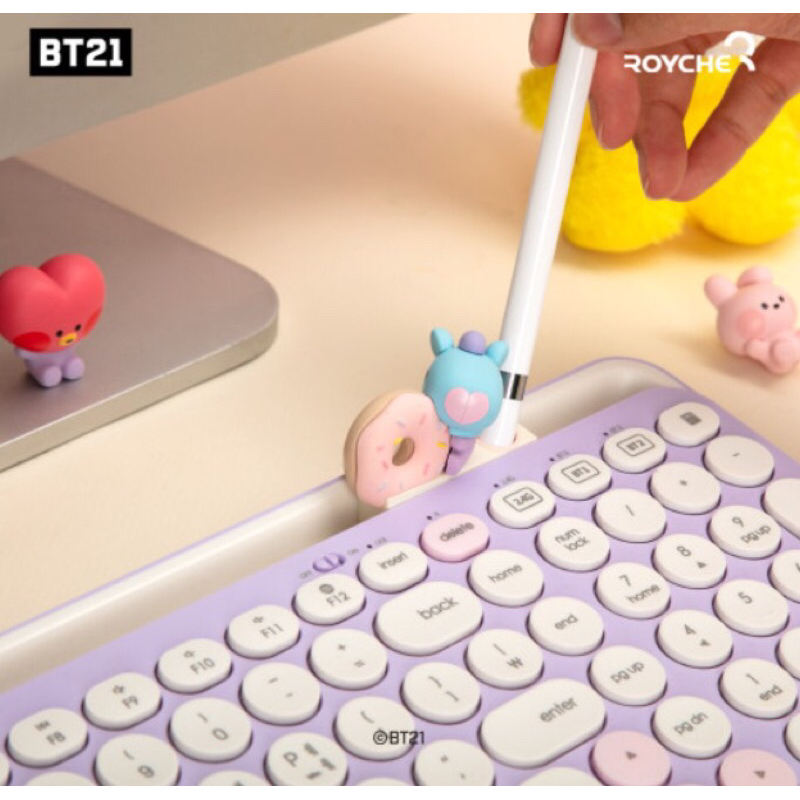 OFFICIAL KEYBOARD MANG BT21 MULTI-PAIRING BLUETOOTH (JHOPE) JABODETABEK ONLY