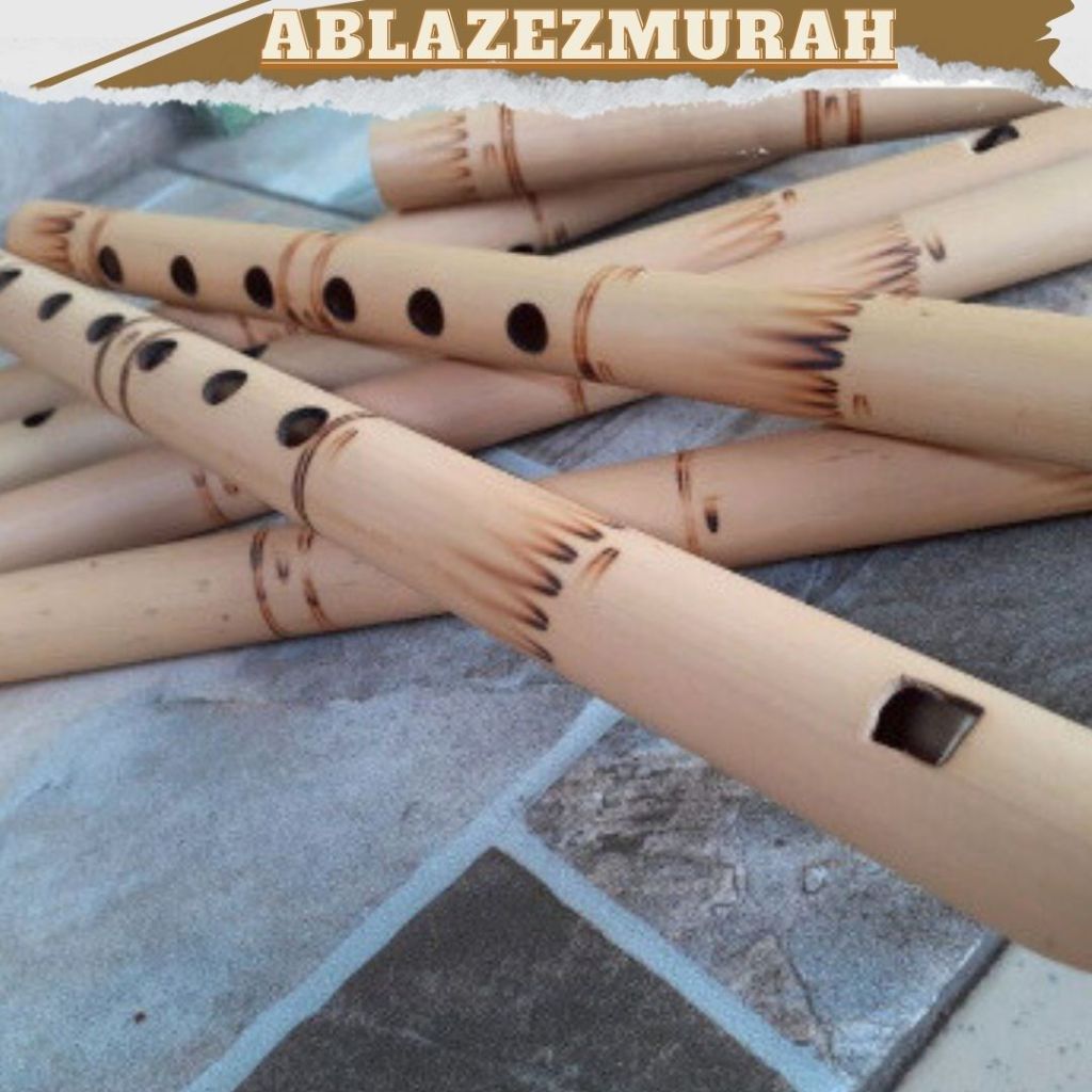 SERULING BAMBU SEDANG||Seruling / Suling Bambu, 6 Lubang, Panjang 30 cm