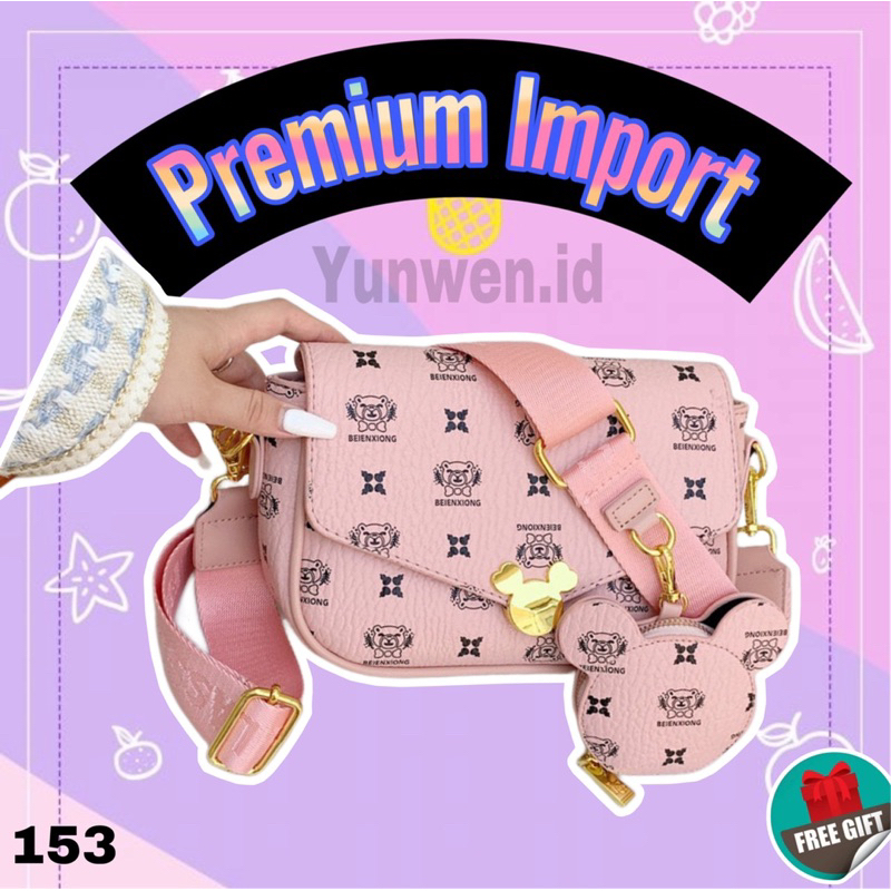 Tas handbag slingbag mini fashion wanita import korean style mirip tas ttwn bangkok terbaru viral ke