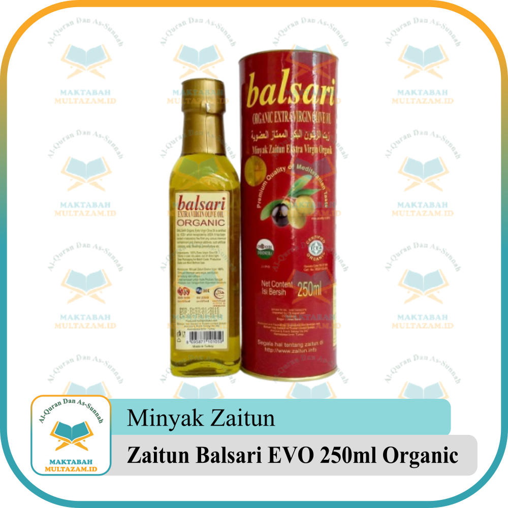 

Minyak Zaitun Balsari 250ml Organic Olive Oil Extra Virgin Balsari Organic 250 ml