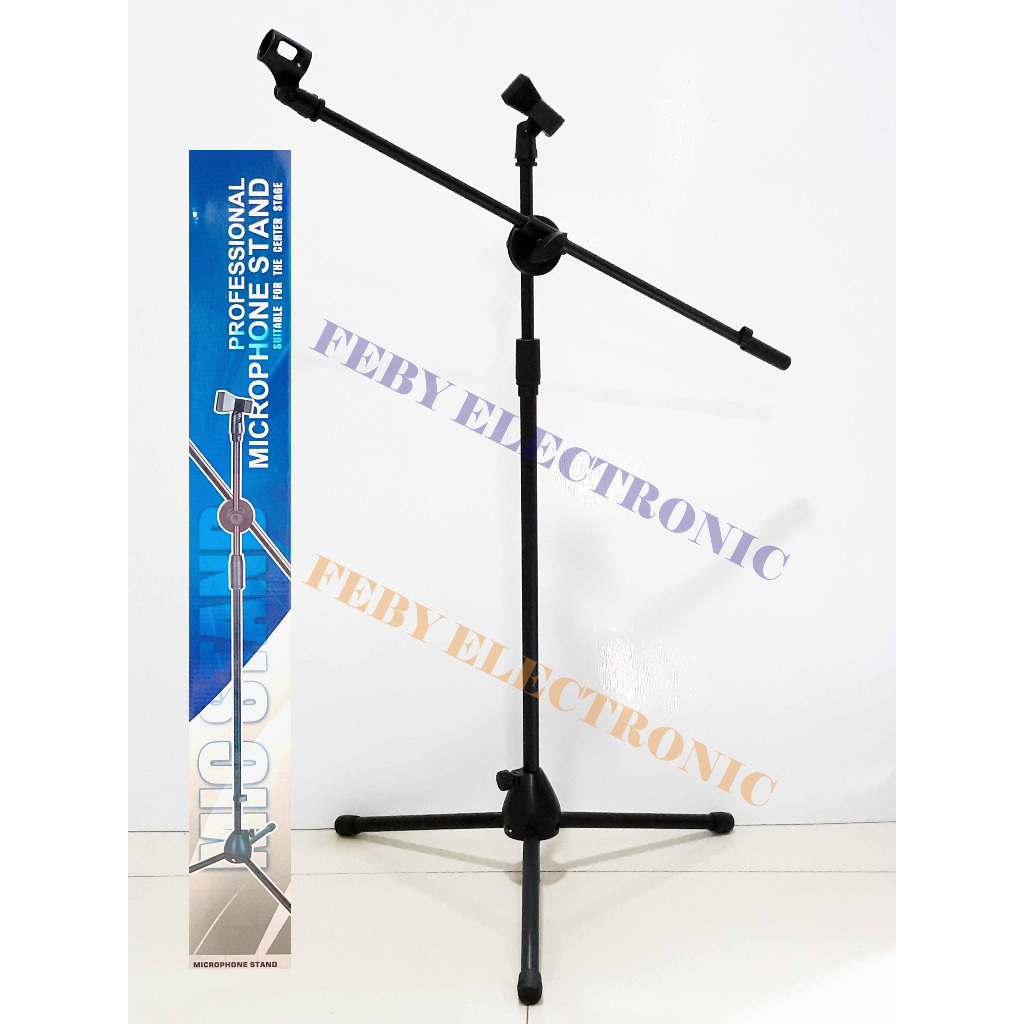 STAND MICROPHONE BLACK SPIDER STAND MIC TRIPOD MIC LANTAI