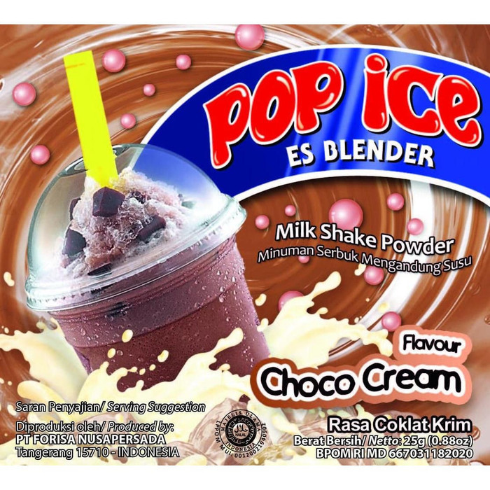 

Pop Ice rasa CHOCO CREAM per Renteng ISI 10pcs | POP ICE CHOCO CREAM