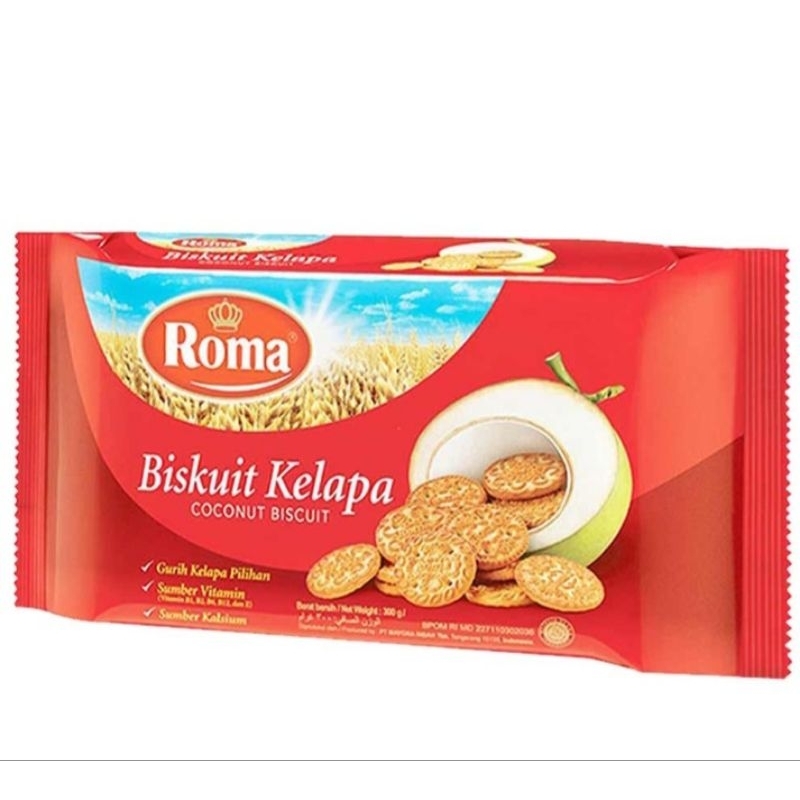 

Biskuit Kelapa Roma 300g x 28pcs (1Dus)