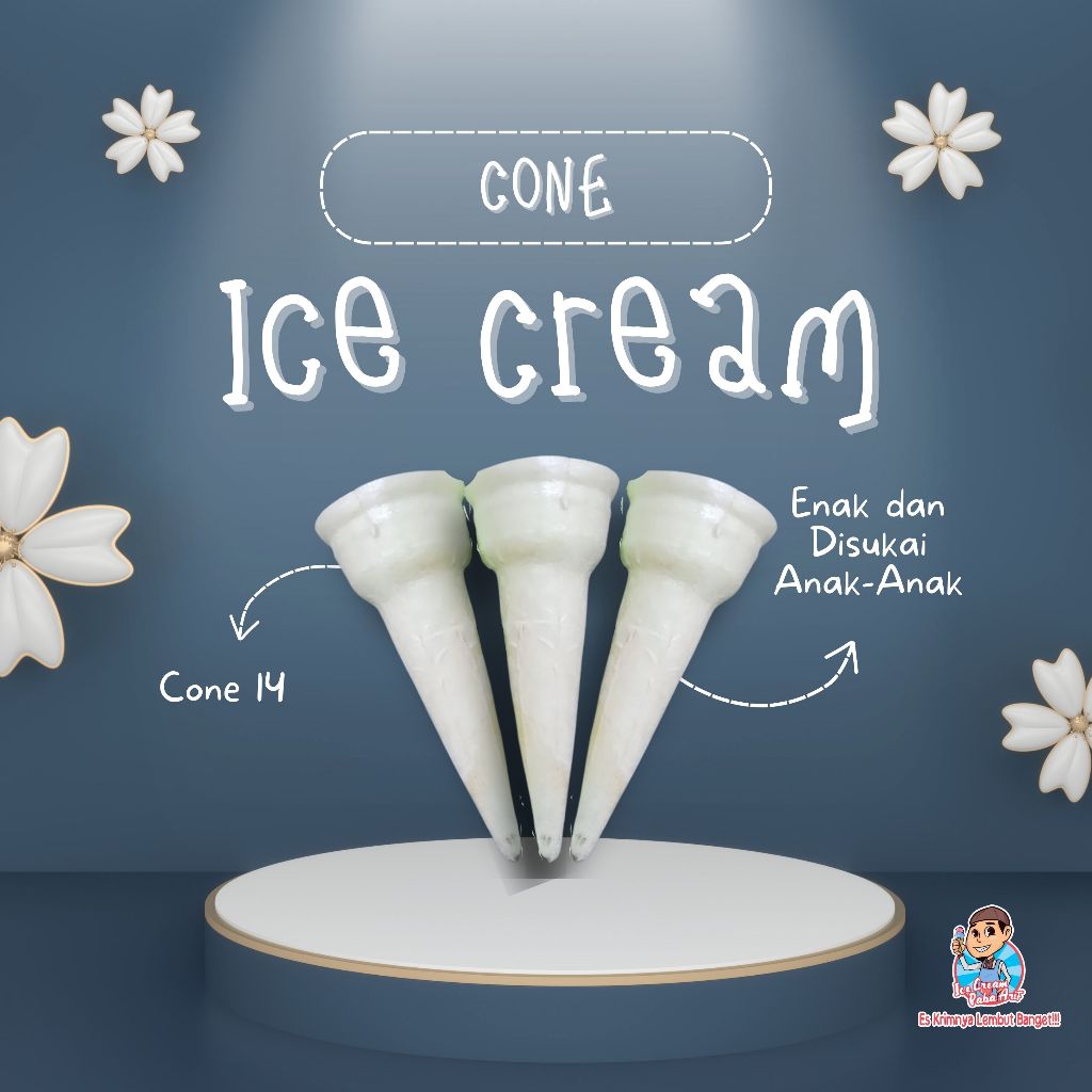 

CUP/CONE/KERUPUK - ESKRIM/ES KRIM/ICE CREAM KECIL DIAMETER 4CM ISI 400 PCS