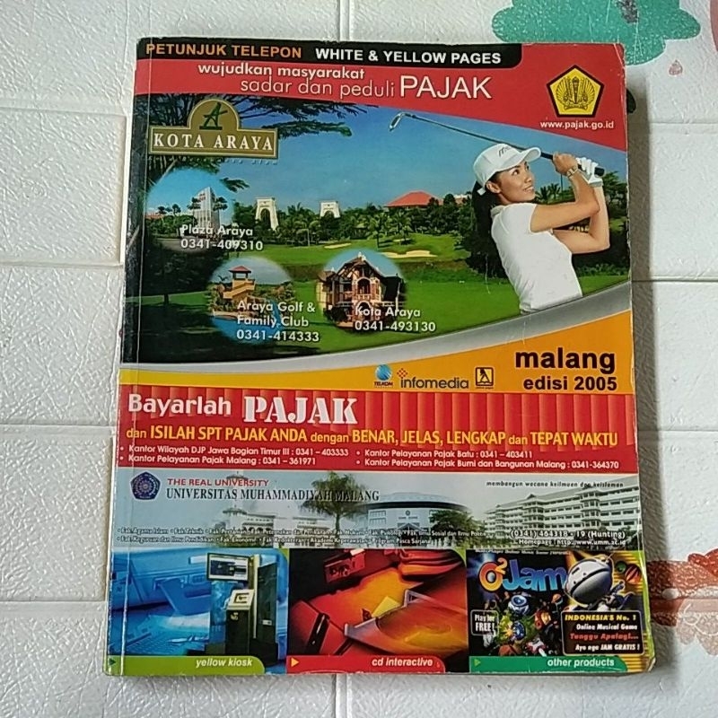 WHITE YELLOW PAGES MALANG EDISI 2005