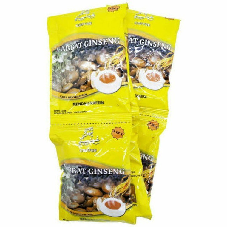 

Habbat Ginseng Coffee 1 Renceng 10 Sachet imunitas terjaga gingseng