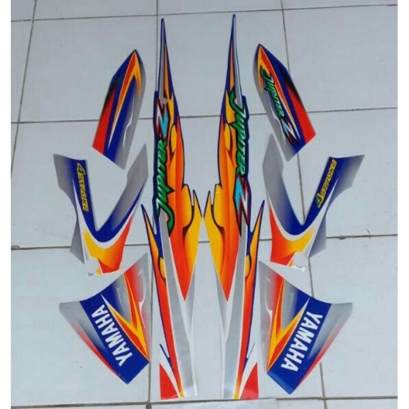STIKER MURAH JUPITER Z LAMA STRIPING LIS BODY JUPITER Z LAMA 2001-2007