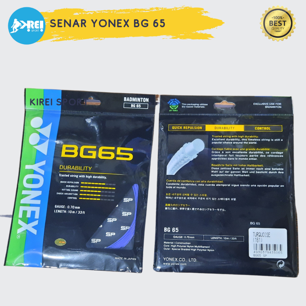 Senar raket/Senar Badminton Yonex BG65 Original