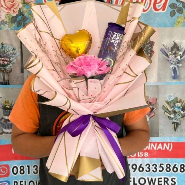 

buket bunga coklat silverquen valentine gift ultah aniversery