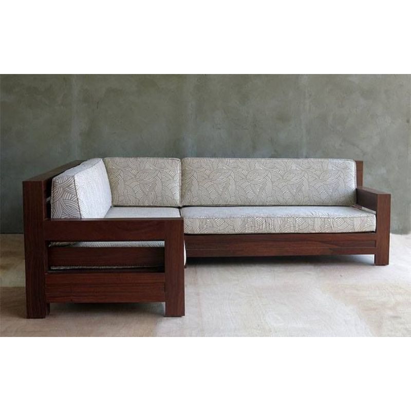 SOFA TAMU SUDUT MINIMALIS_SOFA SUDUT MODERN KAYU JATI