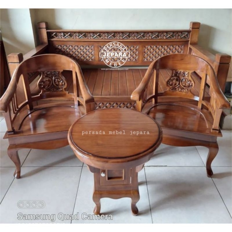 Kursi teras betawi ukir jepara / Kursi teras betawi / Kursi betawi / Kursi jati / Kursi / Kursi tera